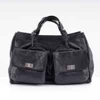 Chanel Black Caviar Leather Double Pocket Tote Bag - Sold for $1,792 on 05-17-2026 (Lot 635).jpg